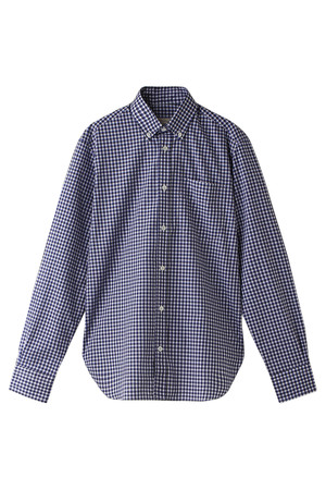  SALE 【50%OFF】 MAISON KITSUNE メゾン キツネ メンズ（MENS）CLASSIC SHIRT BD with Pocket ブルーチェック 