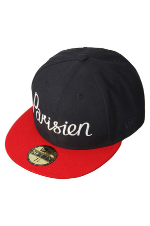  MAISON KITSUNE メゾン キツネ PARISIEN NEW ERA CAP 59 FIFTY ネイビーレッド 