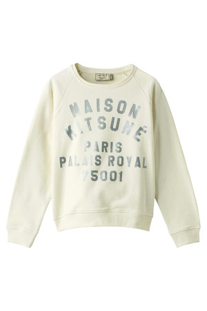  [MAISON KITSUNE メゾン キツネ] PALAIS ROYAL CURVE スウェット クリーム 