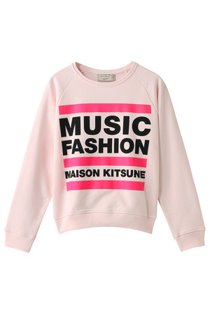  SALE 【50%OFF】 MAISON KITSUNE メゾン キツネ FASHION MUSIC スウェット ライトピンク 