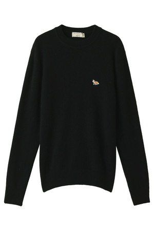  MAISON KITSUNE メゾン キツネ メンズ（MENS）Lambswool R-Neck ニット ブラック 