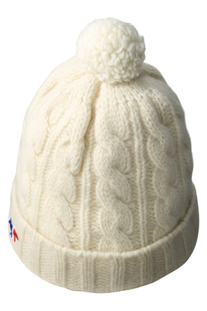  MAISON KITSUNE メゾン キツネ 【UNISEX】Cable Knitted ハット エクリュ 