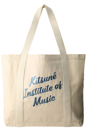  MAISON KITSUNE メゾン キツネ 【UNISEX】K.I.M ショッピングバッグ エクリュ/ブルー 