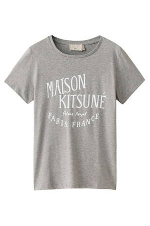  MAISON KITSUNE メゾン キツネ PALAIS ROYAL Tシャツ グレー メランジ 