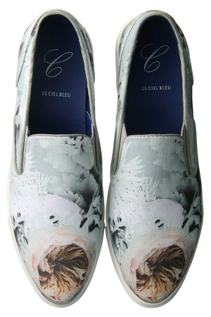  SALE 【50%OFF】 LE CIEL BLEU ルシェルブルー オリジナルフラワースリッポン ライトグレー 