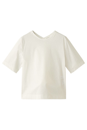  LE CIEL BLEU ルシェルブルー バックラッフルレギュラーTee オフ 