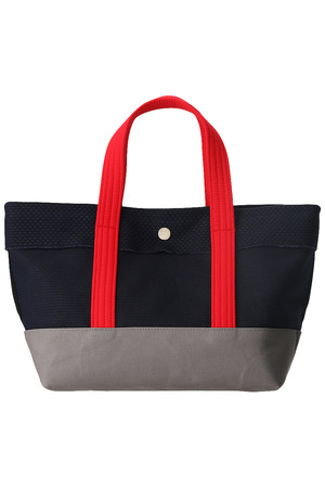  CaBas キャバ 【ELLE SHOP限定】N&deg;1リバティライニングトートバッグ ネイビー/レッド 