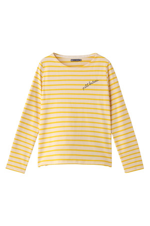  SALE 【50%OFF】 [PETIT BATEAU プチバトー] カラーマリニエールプルオーバー イエロー 