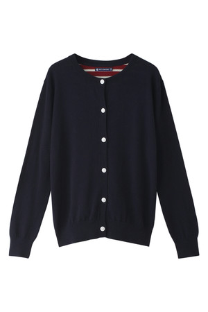  SALE 【50%OFF】 [PETIT BATEAU プチバトー] マリニエールヨークニットカーディガン ネイビー 