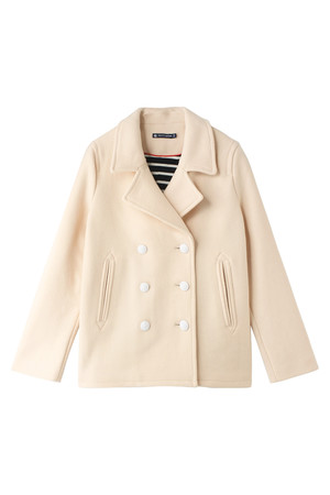  SALE 【50%OFF】 [PETIT BATEAU プチバトー] ウールピーコート ベージュ 
