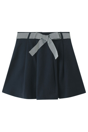  SALE 【40%OFF】 PETIT BATEAU プチバトー スウェットボックスプリーツスカート ネイビー 