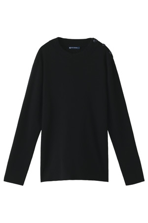  PETIT BATEAU プチバトー メンズ（MENS）肩ボタンニットプルオーバー(G) ブラック 