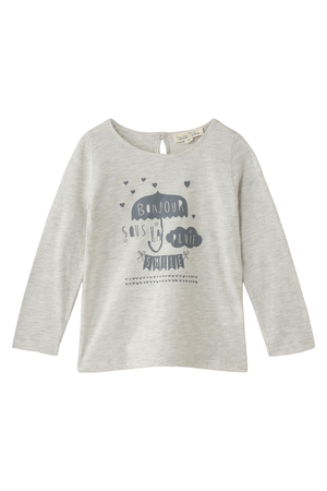  SALE 【70%OFF】 [Louise Misha ルイーズミーシャ/キッズ] (Kids)プリントロングTシャツ グレー 