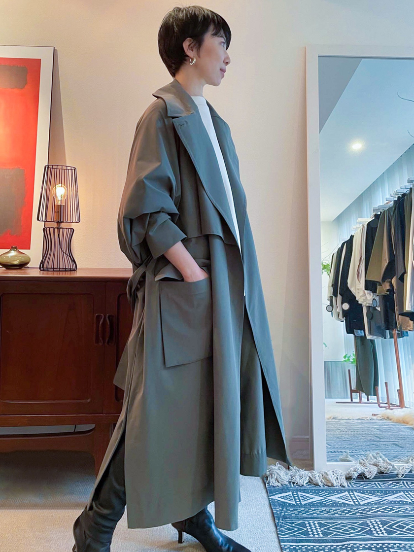 Elle Shop 高機能スポーツ素材を使用 スタイリッシュなトレンチコート S Closet ファッション通販 エル ショップ