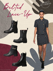 ②Belted & Lace-Up