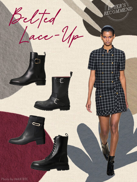 ②Belted & Lace-Up