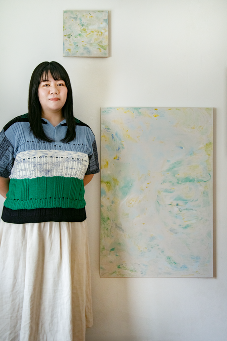 緩やかに混じり合う色彩が、過去に見てきた景色や記憶を映す――中村百花