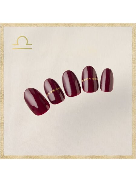 【天秤座】仕事をがんばり、自分の意志を貫くためのボルドー×ゴールド