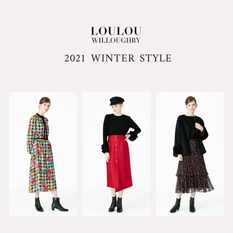 ELLE SHOP】【LOULOU WILLOUGHBY】冬のおすすめコーディネート｜エル