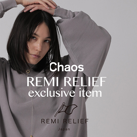 chaos REMI RELIEF 別注　カオス　レミリーフ　Tシャツ REMI RELIEF（レミレリーフ）の「Chaos(カオス)/◇REMI RELIEF