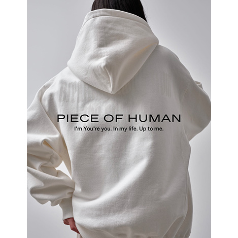 ピースオブヒューマン PIECE OF HUMAN スウェット ホワイト-