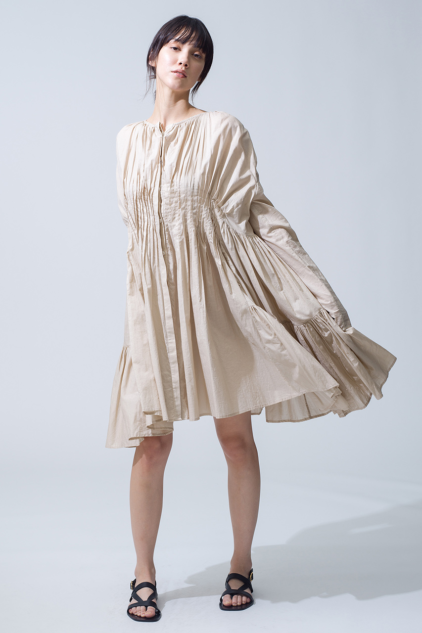 新品マーレット MARTEL PLEATED ランダムウエストピンタック ドレス Merlette/マーレット｜心躍るロマンティックワンピース｜エル・ショップ