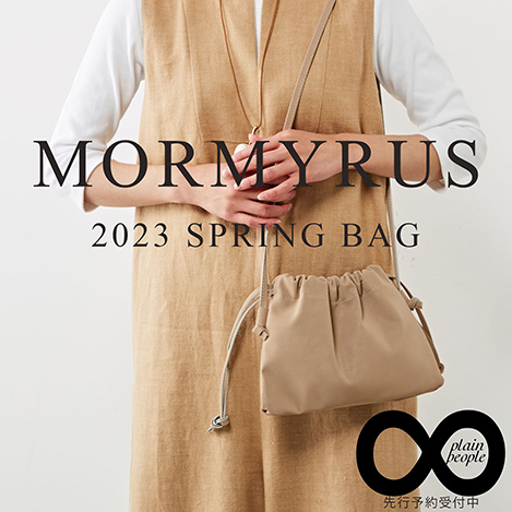PLAIN PEOPLE/プレインピープル｜“MORMYRUS”の巾着型ショルダーバッグ
