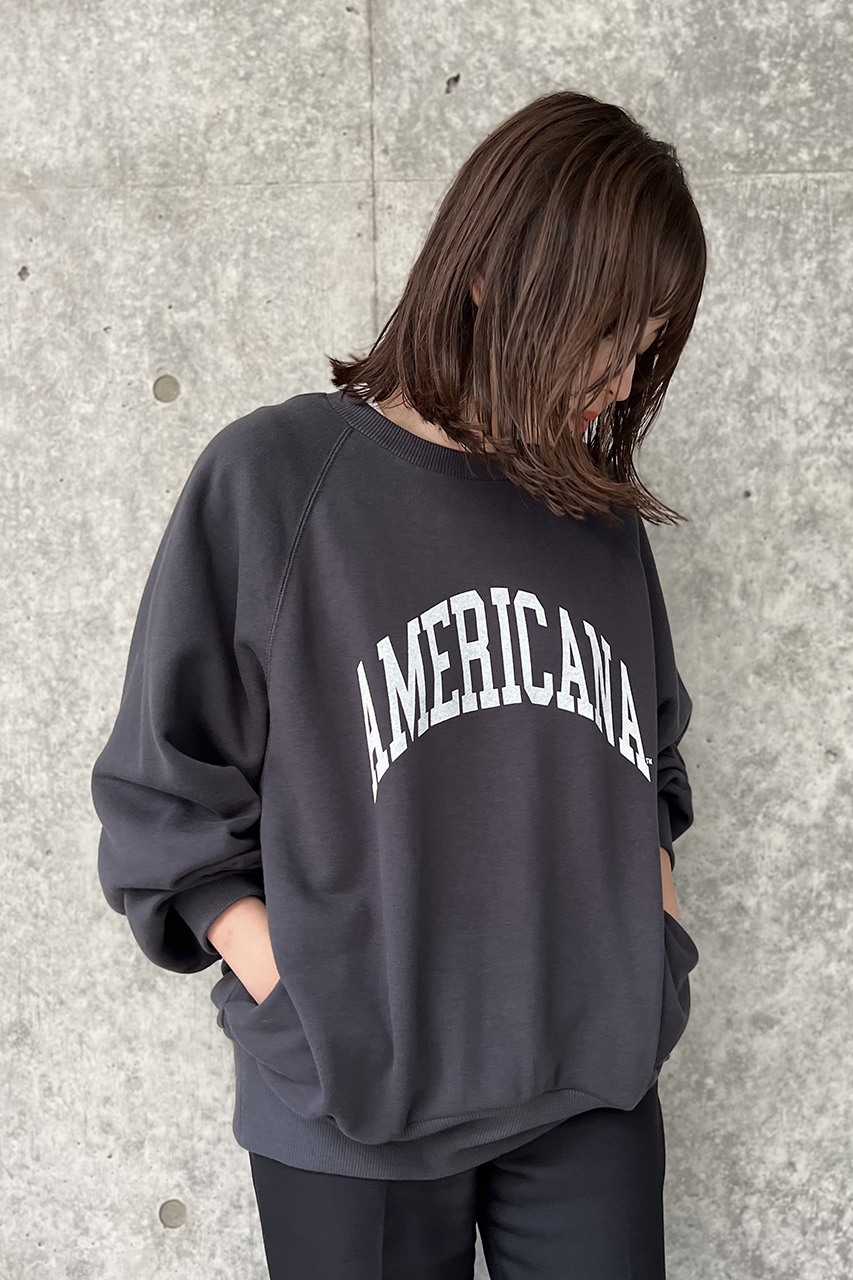 今季完売ELLE SHOP限定　カットオフスリーブ ロゴスウェット　アメリカーナ アメリカーナ カットオフスリーブ ロゴスウェット 未使用 エル