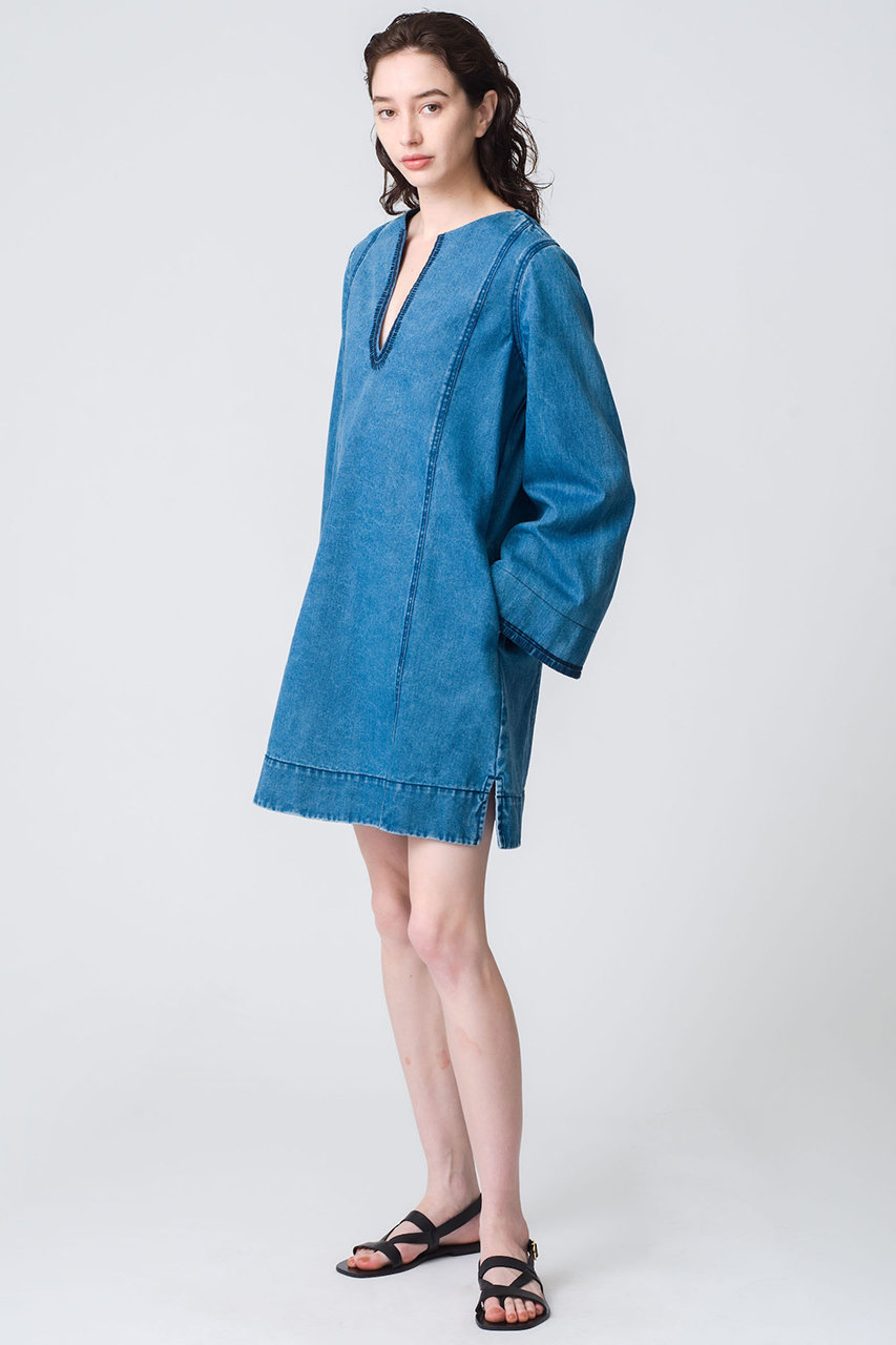 ＜Merlette＞マーレット　CHARME デニム ワンピース Merlette＞マーレットCHARME デニム ワンピース