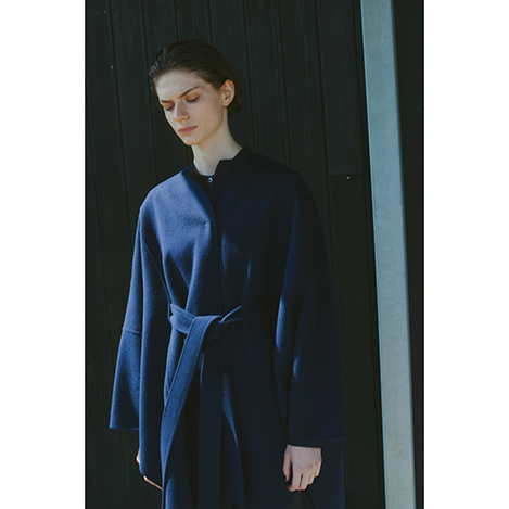 美品LE PHIL ルフィル　ウール　ビーバー　フーデッドコート　ネイビー LE PHIL/ル フィル｜< BEST SELLER > LE PHIL コート特集｜エル・ショップ