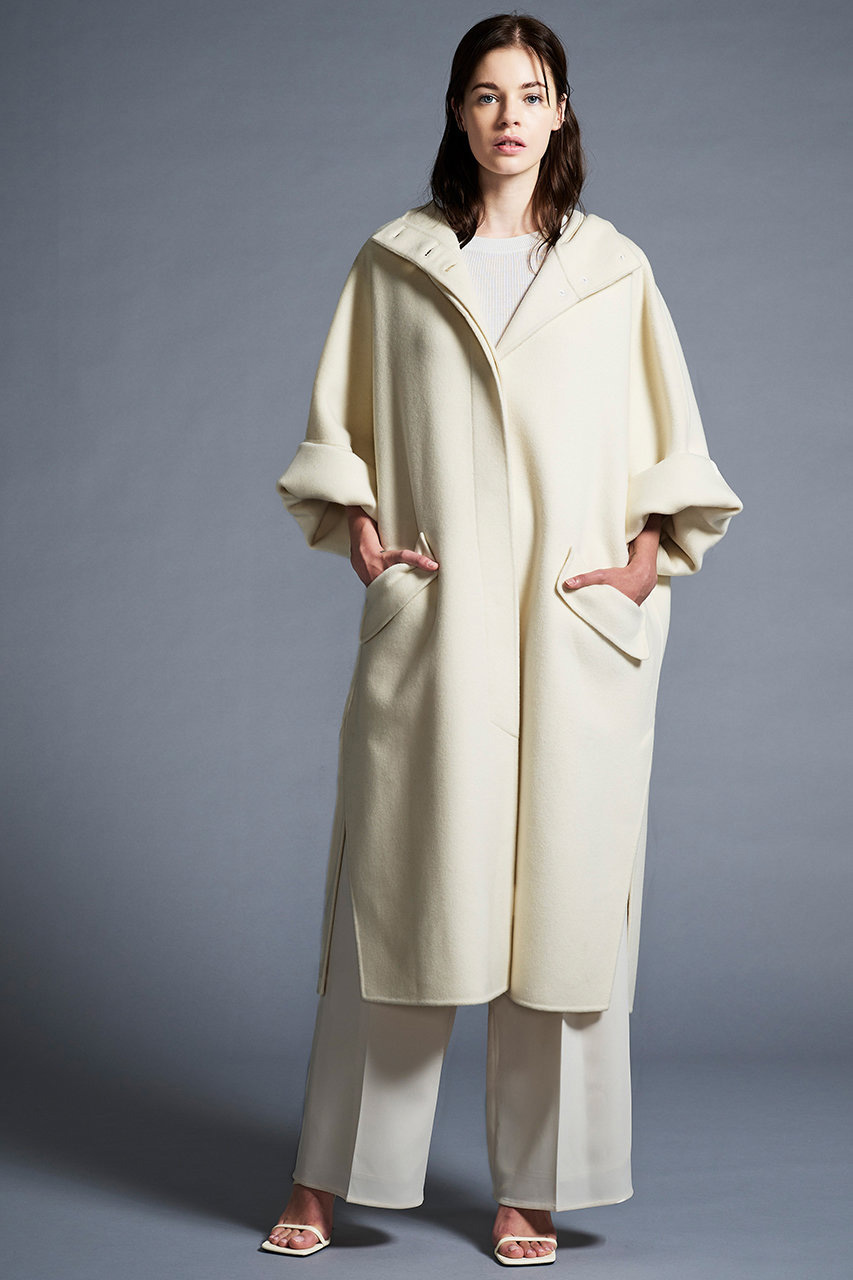 AMICA アミカ　ウールコート　ホワイト AMICA・kids/アミカキッズ｜袖の長さをアレンジできる「アミカ」の