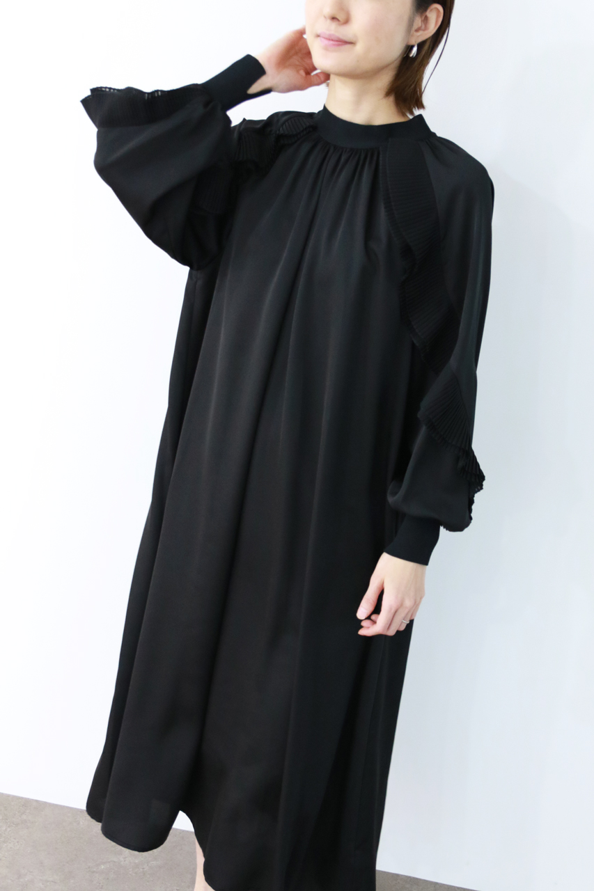 【美品/完売】マリリンムーン　ティアードフリルヘムブルゾン　ダブルジップ　黒 MARILYN MOON/マリリンムーン｜美しい煌めきと上品さ。高揚感に