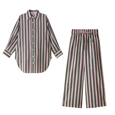 SZ Blockprints/エスゼットブロックプリント｜ピンク＆グリーンのアイ