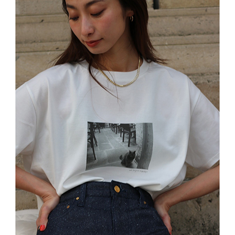 aLORS paris アロー Estelle Blanche MLサイズ aLORS/アロー｜即完売したエル・ショップ15周年限定Tシャツが