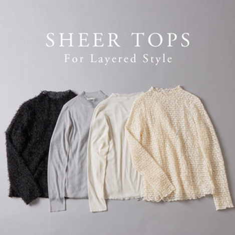 ANAYI/アナイ｜【PICK UP】SHEER TOPS｜エル・ショップ