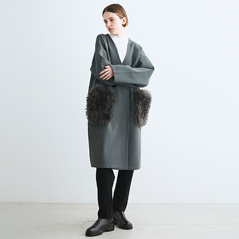 three dots/スリードッツ｜とびきりライトな「WAVY FUR」のお出かけ