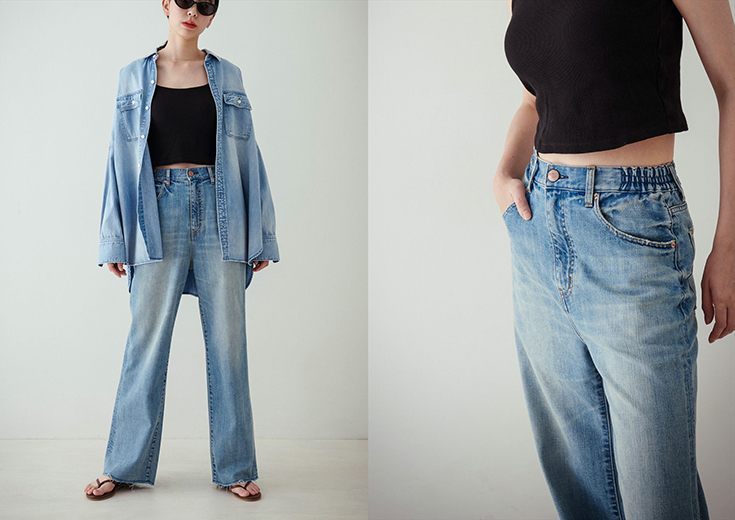 RED CARD TOKYO定番　Aero Jeans デニム 23 RED CARD TOKYO×23区】デニム フレアパンツ / 23区