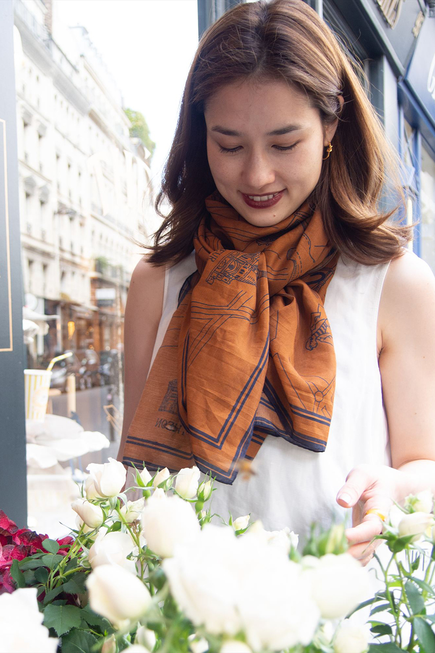 aLORS/アロー｜Foulard Ex-libris Paris x aLORS コラボスカーフ