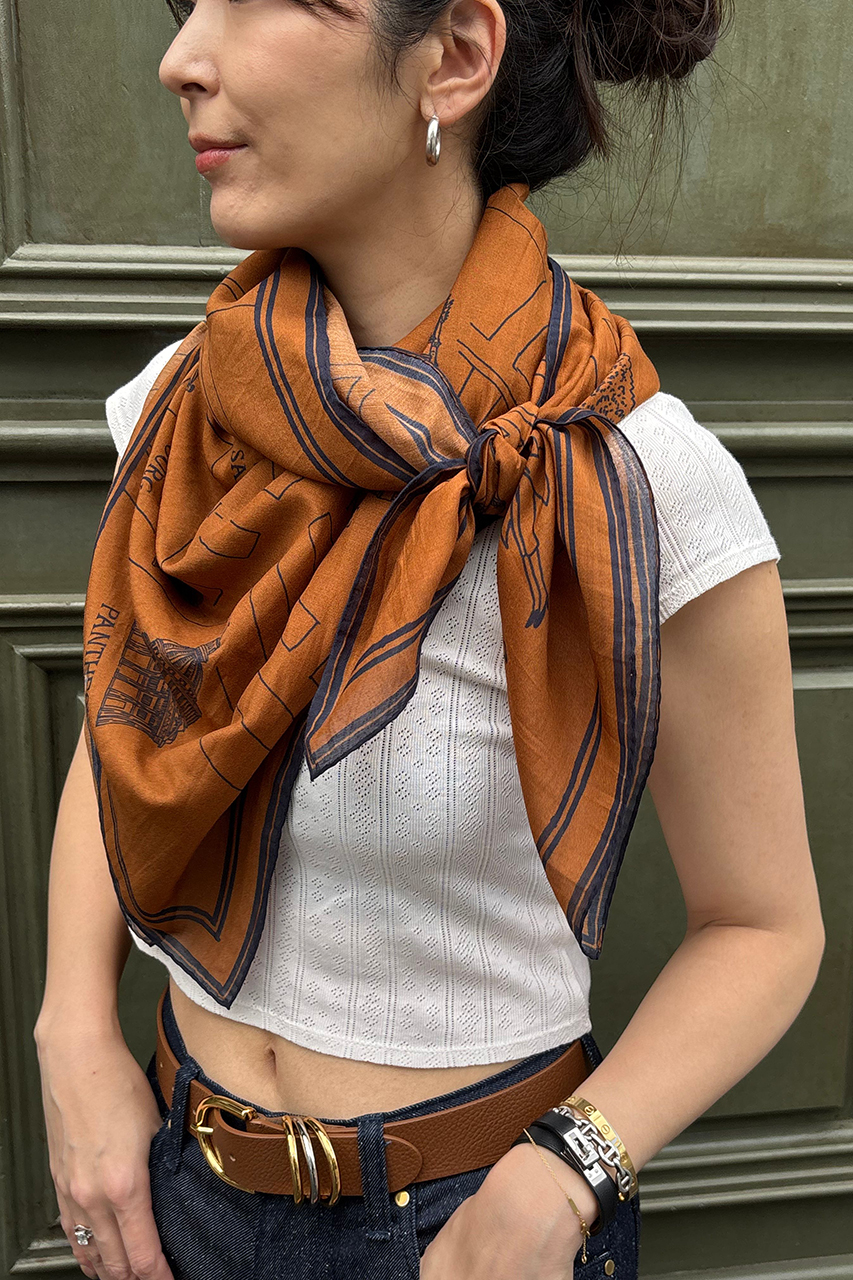 aLORS/アロー｜Foulard Ex-libris Paris x aLORS コラボスカーフ