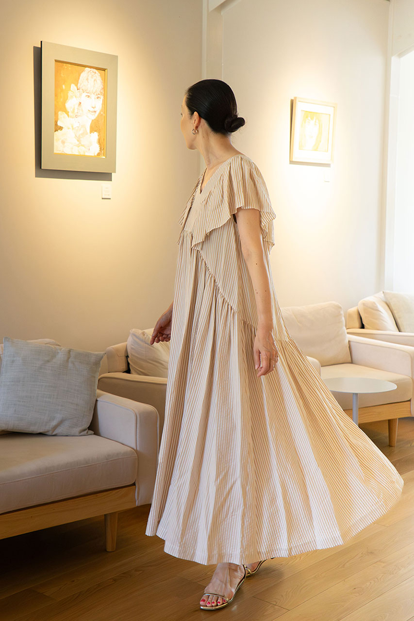 ハウスオブロータス　リネンハシゴ刺繍スクエアシャツ ブラウス　桐島かれん　白 ハウスオブロータス リネンハシゴ刺繍スクエアシャツ ブラウス 桐島