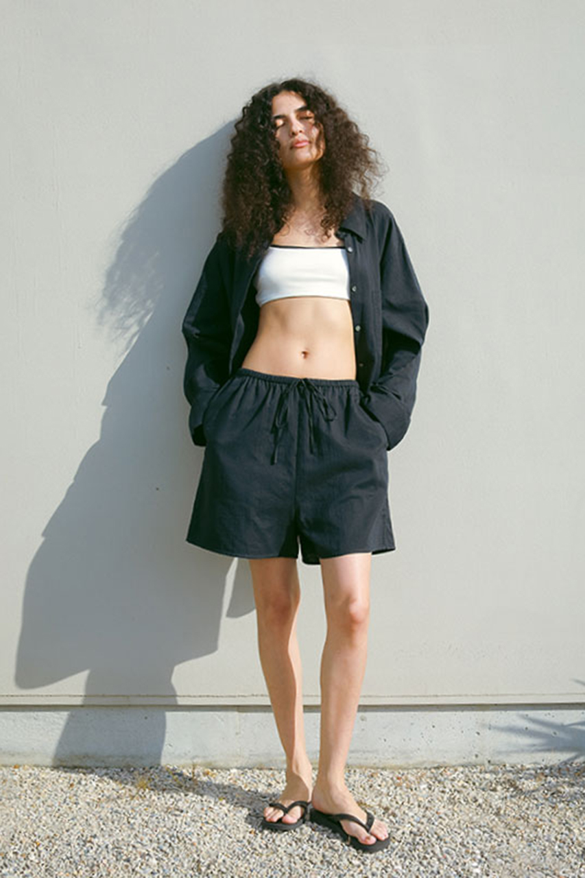 ETRE'TOKYOエトレトウキョウ　ダブルガーゼショートパンツ ダブルガーゼショートパンツ(S WHITE): 水着 │ ETRE TOKYO