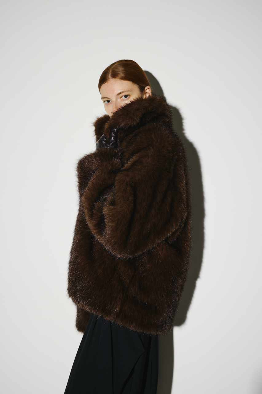 最終値下げ RIM.ARK ファーコート Hairy fur BZ リムアーク 美品‼️ リムアーク Hairy fur BZ（人気満点 トリプルクロス