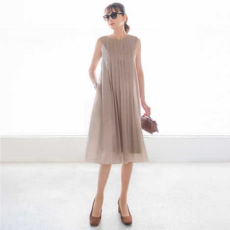 デイジーリン ワンピース Elegant Sleeve DAISY LIN(デイジーリン)｜Dress “Daisy Elegant Sleeve”/グレー
