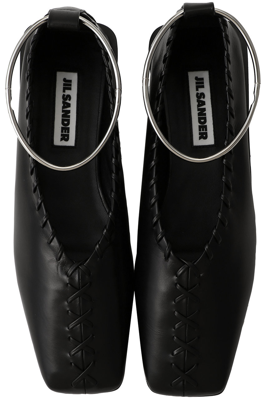 JIL SANDER 12AW パンチレザーシューズ　革靴 Jil Sander チャンキーソール ダービーシューズ | ブラック