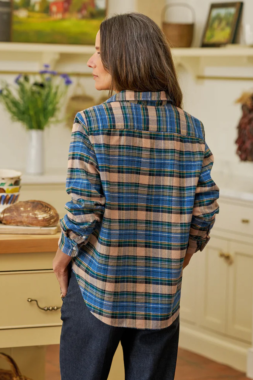 フランクアンドアイリーン★美品★EILEEN★フランネル★ブラウンチェックシャツ Frank＆Eileen/フランク＆アイリーン｜秋のはじまりを楽しむ