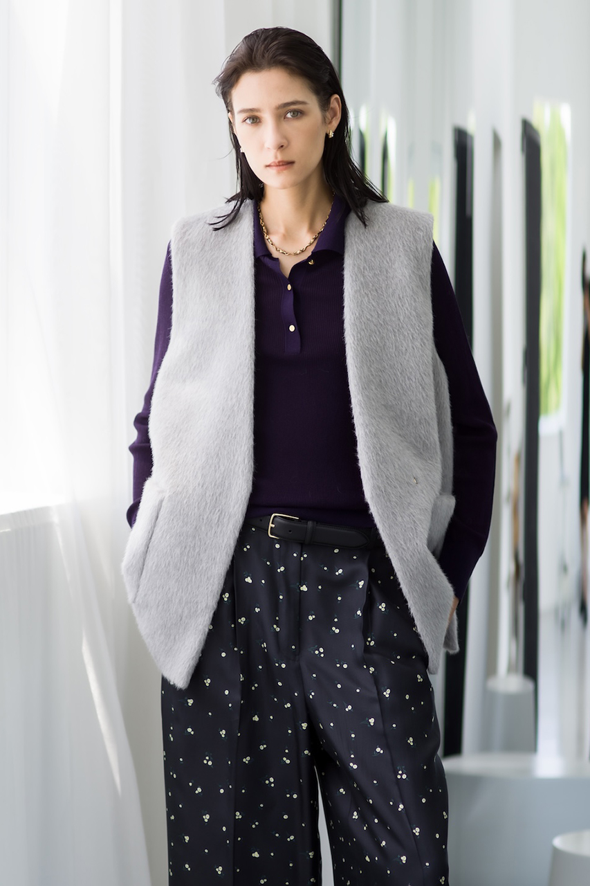 美品　エブール　ebure ハイカウントドライウール　ジャケット　ジレ ebure(エブール)｜【店舗限定】ハイカウントオックスウール