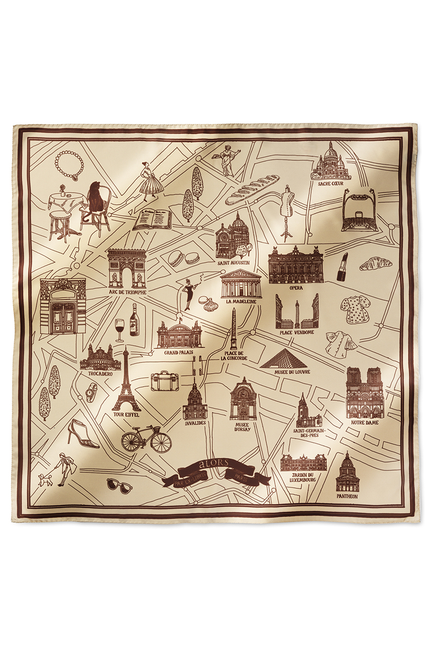 新品未使用　Ex-libris Paris x aLORS スカーフ aLORS/アロー｜【予告】Foulard Ex-libris Paris x aLORS コラボ