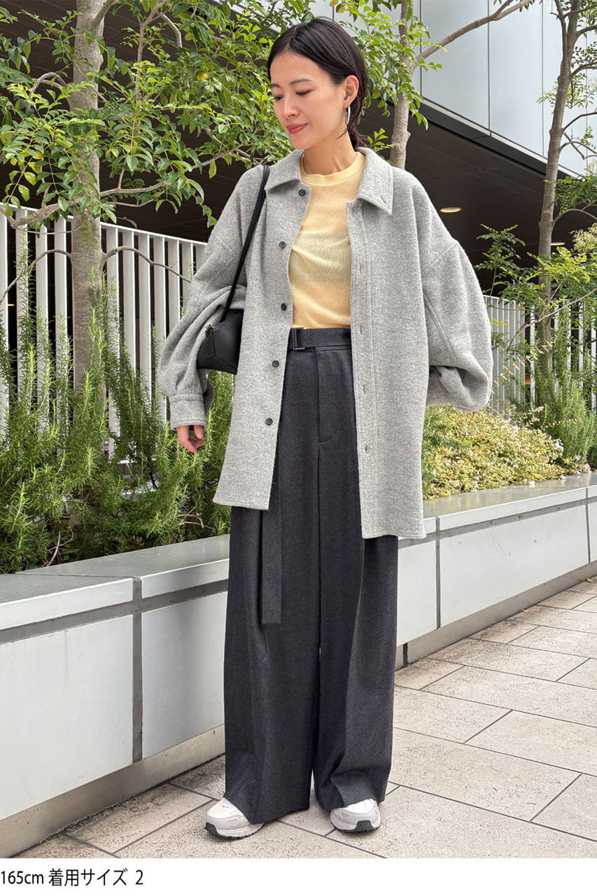 スタニングルアー　グレー ジップアップ ロングコート スタニングルアー グレー ジップアップ ロングコート STUNNING