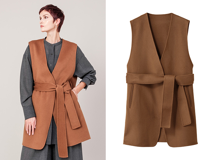 DOMELLE ドメル バックフォーム ベスト S DOMELLE/ドメル｜ロングシーズン活躍する「ドメル」のベスト｜エル