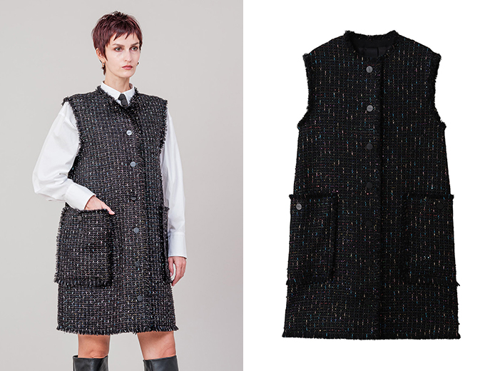 DOMELLE ドメル バックフォーム ベスト S DOMELLE/ドメル｜ロングシーズン活躍する「ドメル」のベスト｜エル